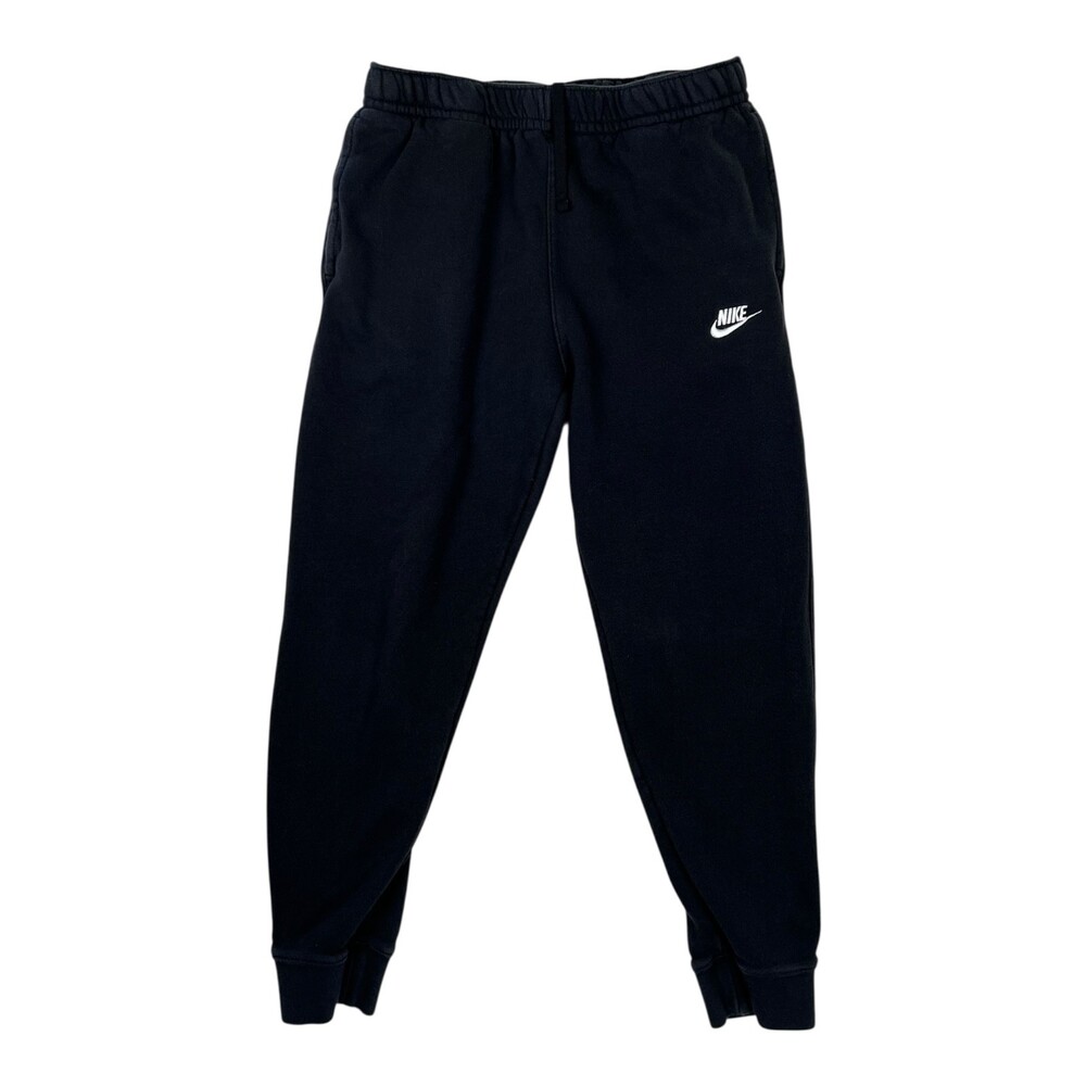 Nike Cuffed Fleece Jogger Pants Women’s Size Medium Black Y2K